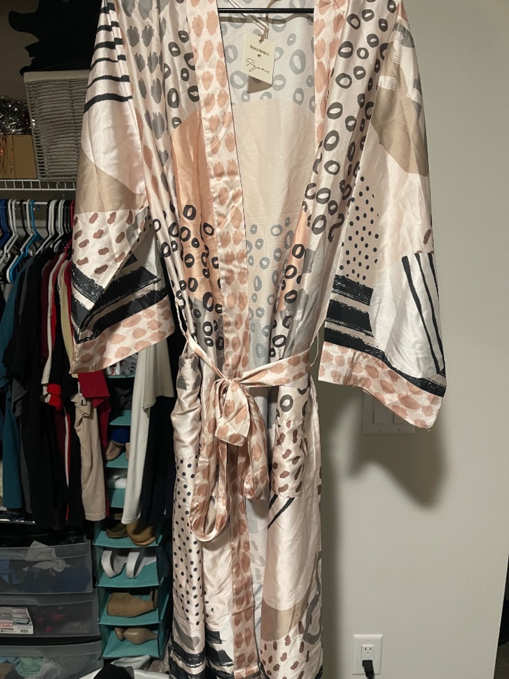NWT Satin World Market Robe